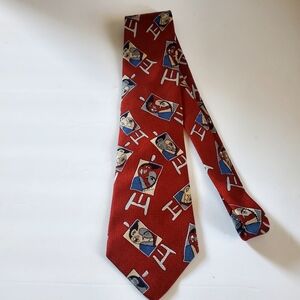 Marina Picasso Collection Wine Red Patterned Men's Tie